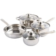 thumbnail image 1 of Gibson Home Landon Juego de utensilios de cocina de 7 piezas, acero inoxidable, 1 of 5