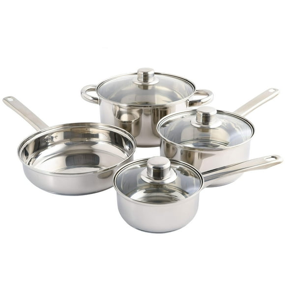 Gibson Home Landon Juego de utensilios de cocina de 7 piezas, acero inoxidable