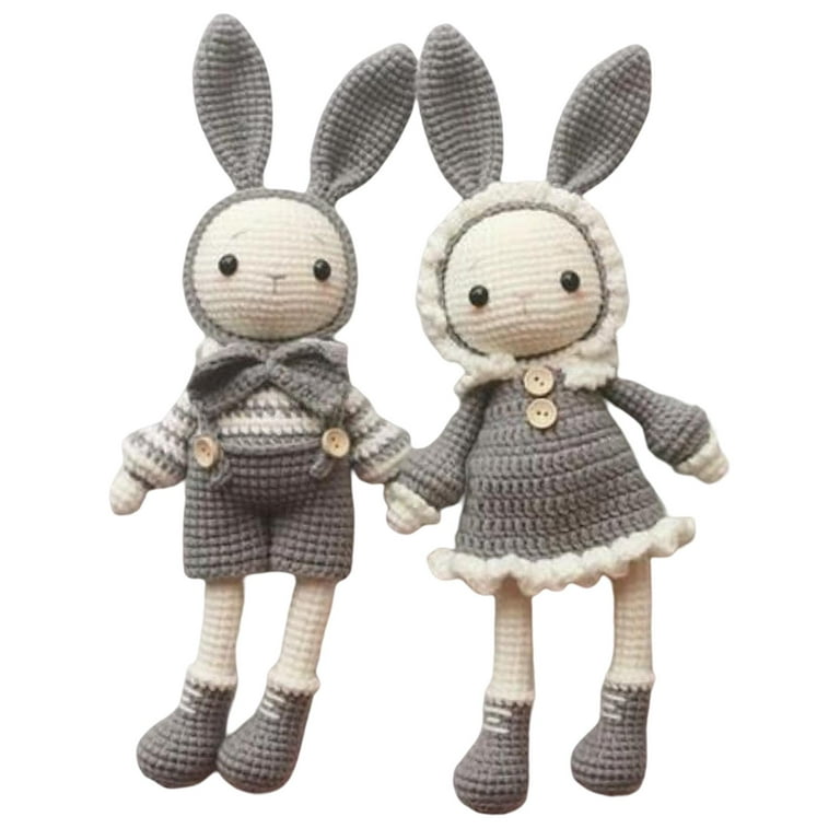 Handmade Pair of Rabbit Starter Pack Crocheting Hand Made Baby