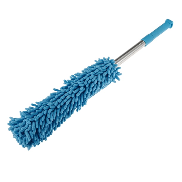 Cepillo para llantas de automóvil Unique Bargains Cepillo de detalle para llantas de 60-100cm / 23-39 pulgadas Azul Lago Chenille Acero Inoxidable PP 1 pcs