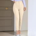 thumbnail image 5 of Tnhcen Women High Waisted Dress Pants Slim Fit Work Pants Stretchy Skinny Ankle Length Business Casual Trousers for Office Career, 5 of 5