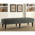 thumbnail image 4 of Linon Isabelle Velvet Tufted Bench, Multiple Sizes and Colors, 4 of 4
