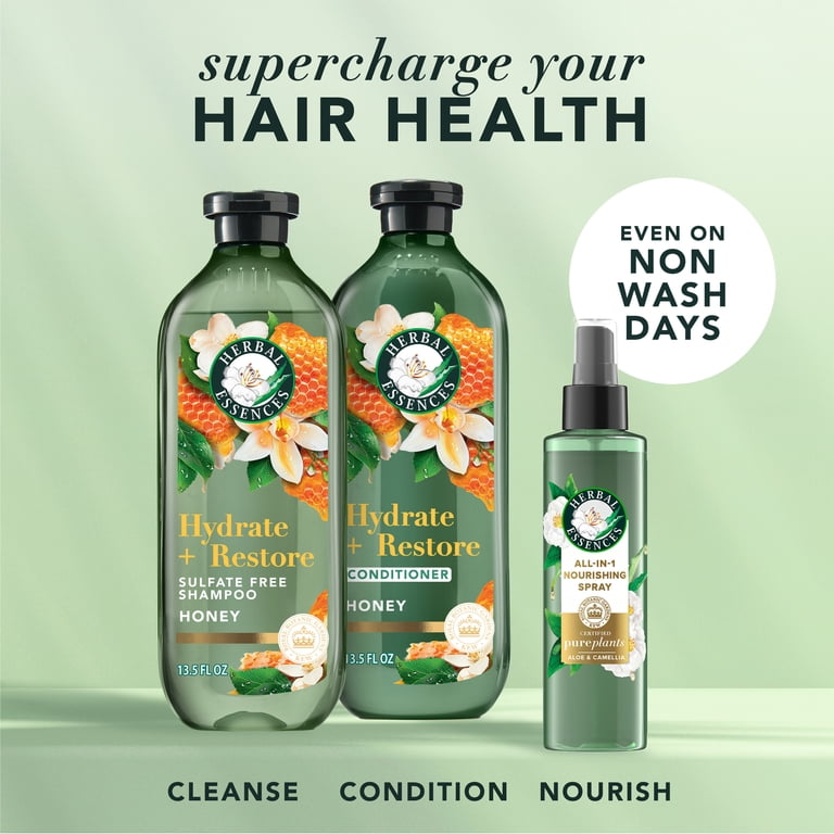 Herbal Essences Shampoo and Conditioner Set, Honey and Aloe, 13.5