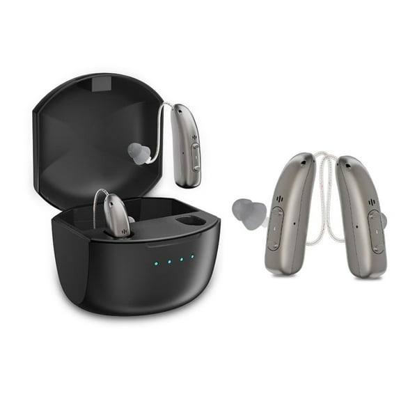 Hearing Aids, Hearing Aids for Seniors,16 Channel Rechargeable Hearing Amplifiers with Noise Cancelling, Volume Adjustment, Simple to Operate and Hear Clear Sound