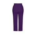 thumbnail image 7 of QATAINLAV Wide Leg Cropped Yoga Pants for Women High Waisted Casual 3/4 Length Workout Pants Summer Loungewear Purple XXL, 7 of 7