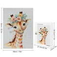 thumbnail image 2 of 500 Piece Jigsaw Puzzle for Adults - Wood Puzzles - Cute Giraffe Theme - Perfect for Stress Relief, 2 of 8