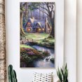 thumbnail image 4 of Cuadros Decorativos Hecho a mano 5D DIY Kit de mosaico Forest Hut Diamond Painting Full Round Drill Craft Ehuebsd Nuevos Originales, 4 of 8