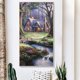 thumbnail image 4 of Cuadros Decorativos Hecho a mano 5D DIY Kit de mosaico Forest Hut Diamond Painting Full Round Drill Craft JShteea Nuevos Originales, 4 of 8