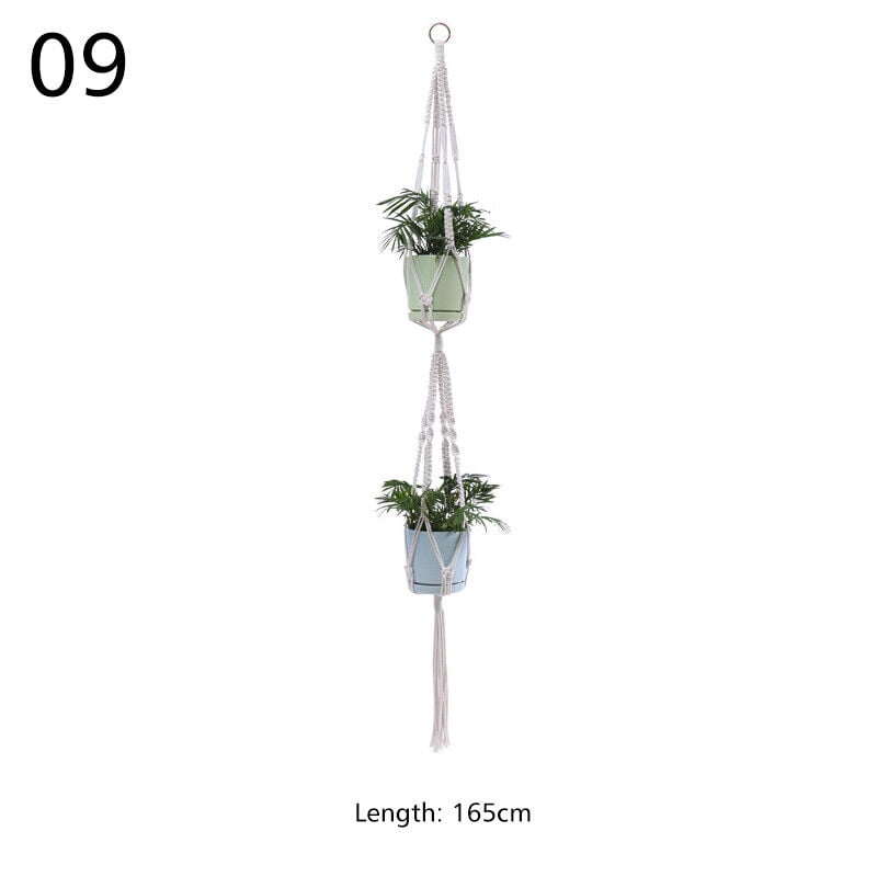 Macrame Plant Hanger Hanging Planter Basket Rope Flower Pot Holder