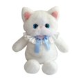 thumbnail image 1 of Mochila de peluche de gato adorable, juguete de peluche de gato, mochila de animal suave para niños, compras Blanco, 1 of 9