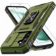 thumbnail image 1 of Chenchen Case for Samsung Galaxy S23 FE 6.4-Inch with Slide Camera Cover+Screen Protector(1 Pack),Rotated Ring Kickstand Military Grade Shockproof Protective Cover-Olive Green, 1 of 1