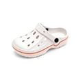 thumbnail image 7 of XIYON Kids Boys Girls Summer Slippers Soft Sole Non Slip Closed Toe Hollow Out Solid Color Lightweight Breathable Shoes For Casual Daily Wear,White,6-7 Years, 7 of 7