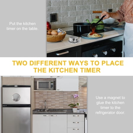 OULII Plated Mechanical Countdown Timer for Kitchen Cooking and Home Time Management