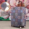 thumbnail image 4 of Purple Ethnic Geometric Patchwork Pattern Luggage Cover Fashion Suitcase Cover Baggage Covers Fit 25-28 Inch Luggage (Go Travel), 4 of 5