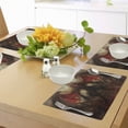 thumbnail image 4 of Ambesonne Fantasy Place Mats Set of 4, Devil Wings Themed Design, Standard Size, Red Grey, 4 of 6