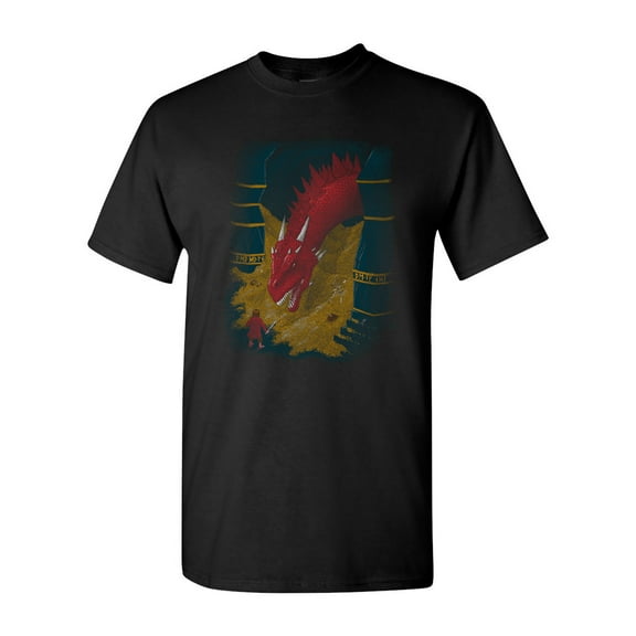Desolation Dragon Hobbit Salih Gonenli Artworks Movie Parody Funny DT Adult T-Shirt Tee