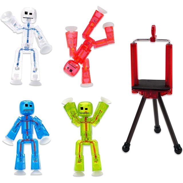 Zing Stikbots Zing Conjunto de 4 figuras de accion poseibles