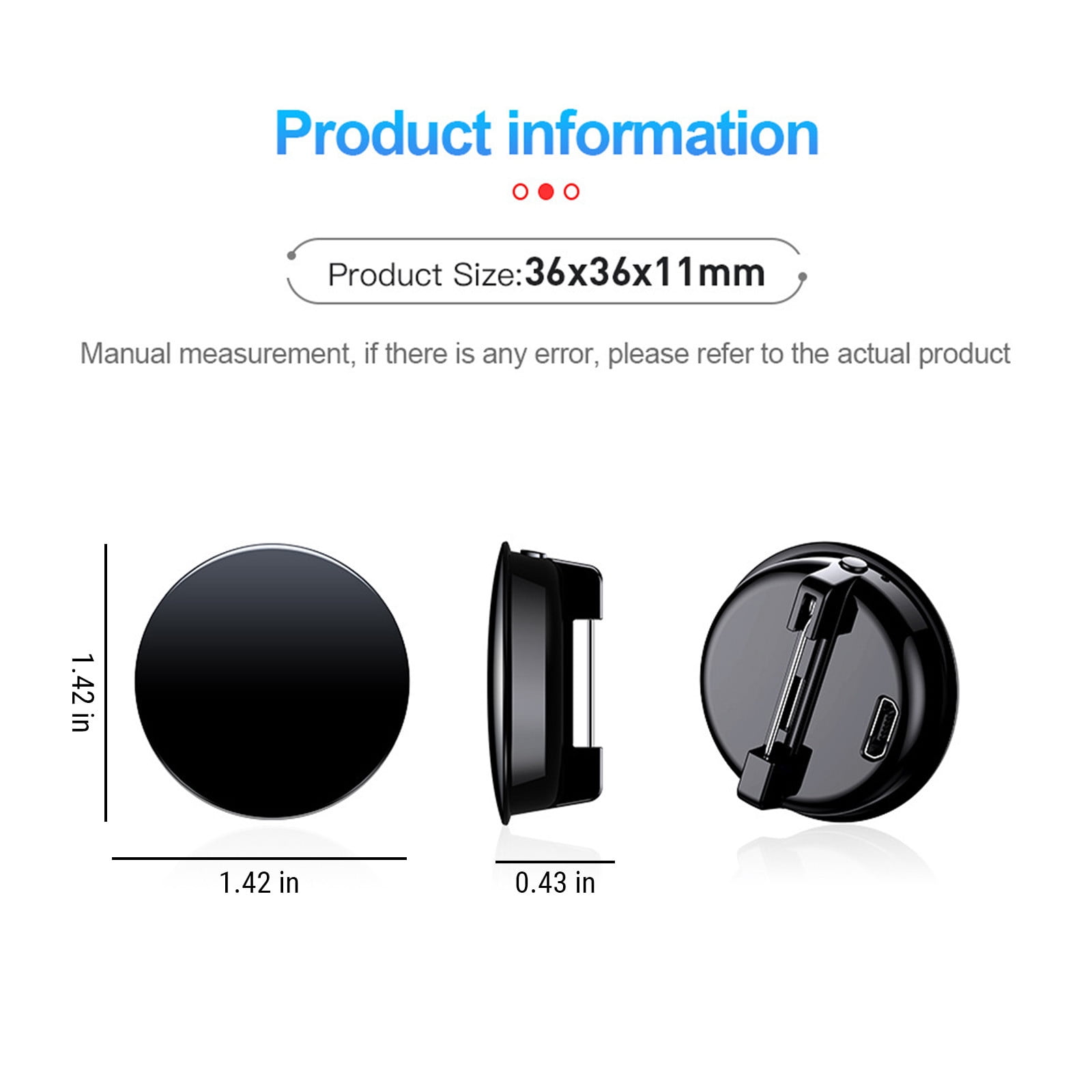 Clearance! VALSEEL 8GB Badge Voice Recorder,Intelligent HD Noise Reduction Sound Control Recorder