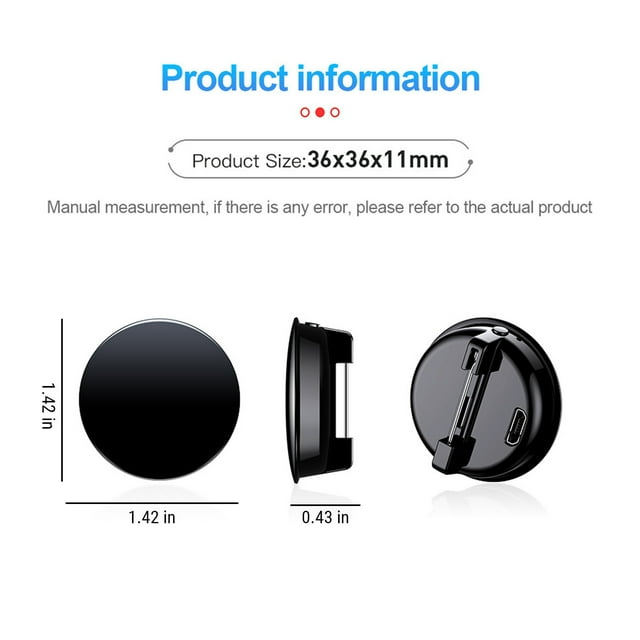 8Gb Badge Voice Recorder,Intelligent Hd Noise Reduction Sound Control Recorder