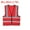 Red, variant on Uxcell High Visibility Reflective Safety Vest, Class 4 Construction Work Vest Smooth Zipper Front for Construction Safety Use Dark Blue
