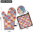 thumbnail image 6 of Pioneer Flower Floral Print Pattern 2-Pack Oven Mitts Set, Heat Resistant Kitchen Gloves, 7.7" X 12", 6 of 6