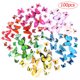 thumbnail image 2 of 100 piezas de estacas de mariposa, coloridos adornos de jardín de mariposas artificiales Tmvgtek Oficina Multiescena Multifunción, 2 of 9