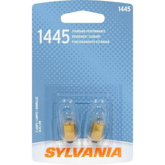 SYLVANIA 1445 Basic Miniature Bulb, (Pack of 2)