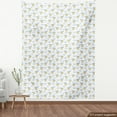 thumbnail image 3 of Ambesonne Cartoon Fabric by the Yard Upholstery, Aircraft in Clouds, 5 Yards, Yellow Blue, 3 of 4