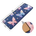 thumbnail image 2 of Stars with Butterflies Runner Rug Ares Rug Non-Slip Laundry Rug 72×24 inch Soft Washable for Bedroom Bathroom Kitchen Living Room, 2 of 6