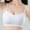 White, variant on Women's Bras No Wire Plus Size Under $5 Solid Color Thin Style Ventilate No Buckle Bra Without Steel Rim
