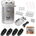 thumbnail image 4 of Cerradura De Puerta Con Control Remoto Sin Ojo De Cerradura Cerradura De Puerta Eléctrica Bluetooth Cerradura De Seguridad Sin Llave Antirrobo Con 4 Controles Remotos Para Tuya App Home Office Inevent EL013880-01, 4 of 6