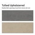 thumbnail image 6 of Wayton-Continental Sleep, Upholstered Fabric Headboard, Full, Gray, 6 of 8