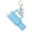 Blue, variant on Cute Tumbler Lip Balm Holder Keychain, Purple Silicone Lipstick Case, 3.35in Mini Cup Keyring with Flower Charm, Portable for Bag Backpack