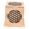 thumbnail image 1 of Caja quemadora de incienso de bambú, colección de adornos, soporte para incienso para meditación y spa Estilo A, 1 of 9