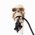 thumbnail image 2 of Halloween Skeleton Key Holder Realistic Human Skull Decor Bobbin Winder Wall Hanging Charging Cables, 2 of 4