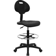 Flash Furniture Tuff Butt Drafting Stool, Black