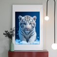 thumbnail image 2 of Diamond Art Kits for Adults - 5d Blue Eyed White Tiger In Snow Diamond Painting for Adults, Diamond Art for Adults Beginners, Diamond Painting Kits for Adults for Home Wall Decor, 2 of 7