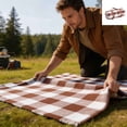 thumbnail image 3 of Tarmeek Picnic Blanket Waterproof Outdoor Mat Portable Large 200x300cm Beach Camping Travel Mat with Leather Straps and Carry Bag for Picnics, Camping, Hiking, 3 of 6