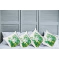 thumbnail image 2 of Ambesonne Green Throw Pillow Cover 4 Pack, Watercolor Forest Image, 20", Forest Green Pale Green, 2 of 5