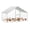 9.8' W x 6.5' D x 6.5' H, variant on 9.8 x 13.1 x 6.6 ft Large Walk in Metal Chicken Coop, Heavy Duty Poultry Cage with Waterproof UV Resistant Cover and Lockable Double Doors for Backyard