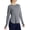 Gray, variant on Women's Sun Shirts UPF 50+ Long Sleeve Hiking Tops Lightweight Quick Dry UV Protection Clothing Cationic Gray 2XL