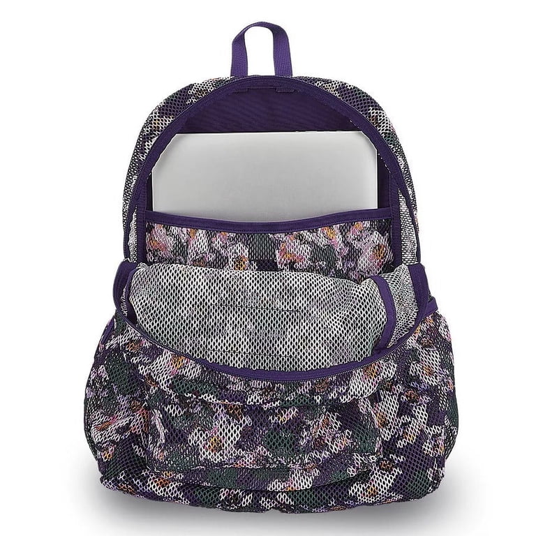 NEW JanSport Beyond Pack LARGE Backpack Punk Petals BLACK BLUE PURPLE FLORAL NEW JanSport Beyond Pack LARGE Backpack Punk Petals BLACK  main image 4