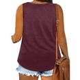 thumbnail image 6 of Uootdi Womens Tank Tops V Neck Loose Fit Sleeveless Solid Color Stretchy Breathable Pullovers Casual Daily Tops Loungewear Style Gift, 6 of 7