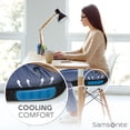 thumbnail image 3 of Gel injected seat cushion - ergonomic cushion for office chairs, tailbone pressure cushion, sciatica tailbone support, memory foam seat for use in cars, desks or gaming chairs, black, 3 of 4