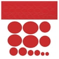 thumbnail image 1 of Unique Bargains Down Jacket Patch Nylon Repair Tape, 6 Sheets Self Adhesive Cloth Fabric Patch, Red, Round Oval, 1 of 5
