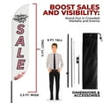 thumbnail image 3 of Valentine's Day Sele Sign Feather flag Pole Mount for Outdoor by DreamController | 11.5 FEET Long Polyester Outdoor Banner Flag Pole Kit for Easy Hang | HD Print Swooper Flag Pole Stand for Valentine, 3 of 8