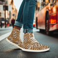 thumbnail image 4 of Wismoutput Tiger Skin High-top Barefoot Shoes Lace-Up Breathable Minimalist Casual Shoes for Men Boys Size 5.5-14, 4 of 7