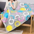thumbnail image 5 of Wovilon Blanket Cuddle Pillow 2 In 1 Cuddle Pillow Cuddle Pillow Quilt Round Cushion Cover Blanket Travel Blanket For All Seasons, 5 of 6