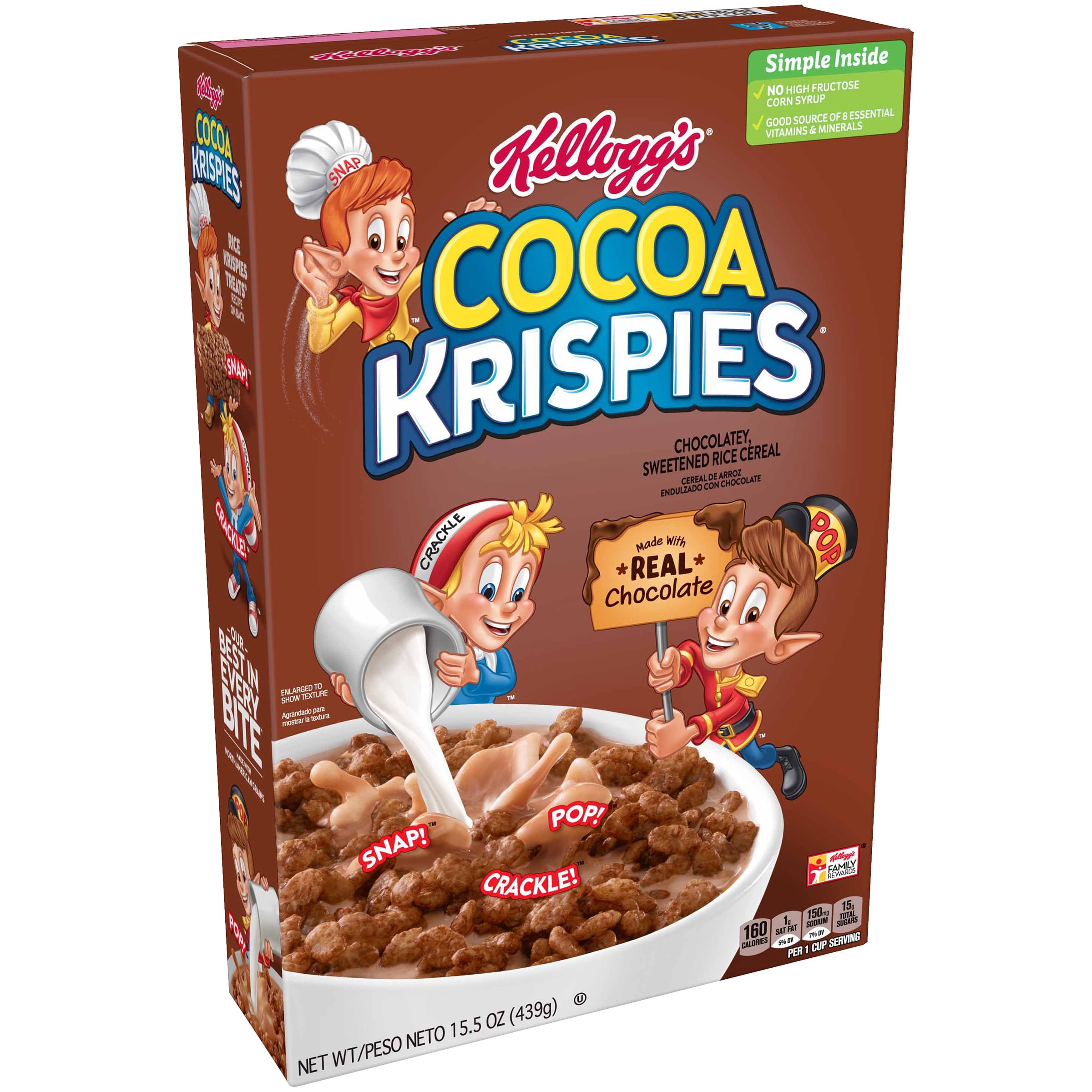 Kellogg's Cocoa Krispies, Breakfast Cereal, Original,15.5 Oz Walmart