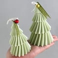 thumbnail image 2 of Molde de silicona para velas de árbol de Navidad en 3D, kit para hacer velas navideñas, jabón hecho a mano, yeso, resina, herramientas para hornear, regalos navideños, 2 of 5